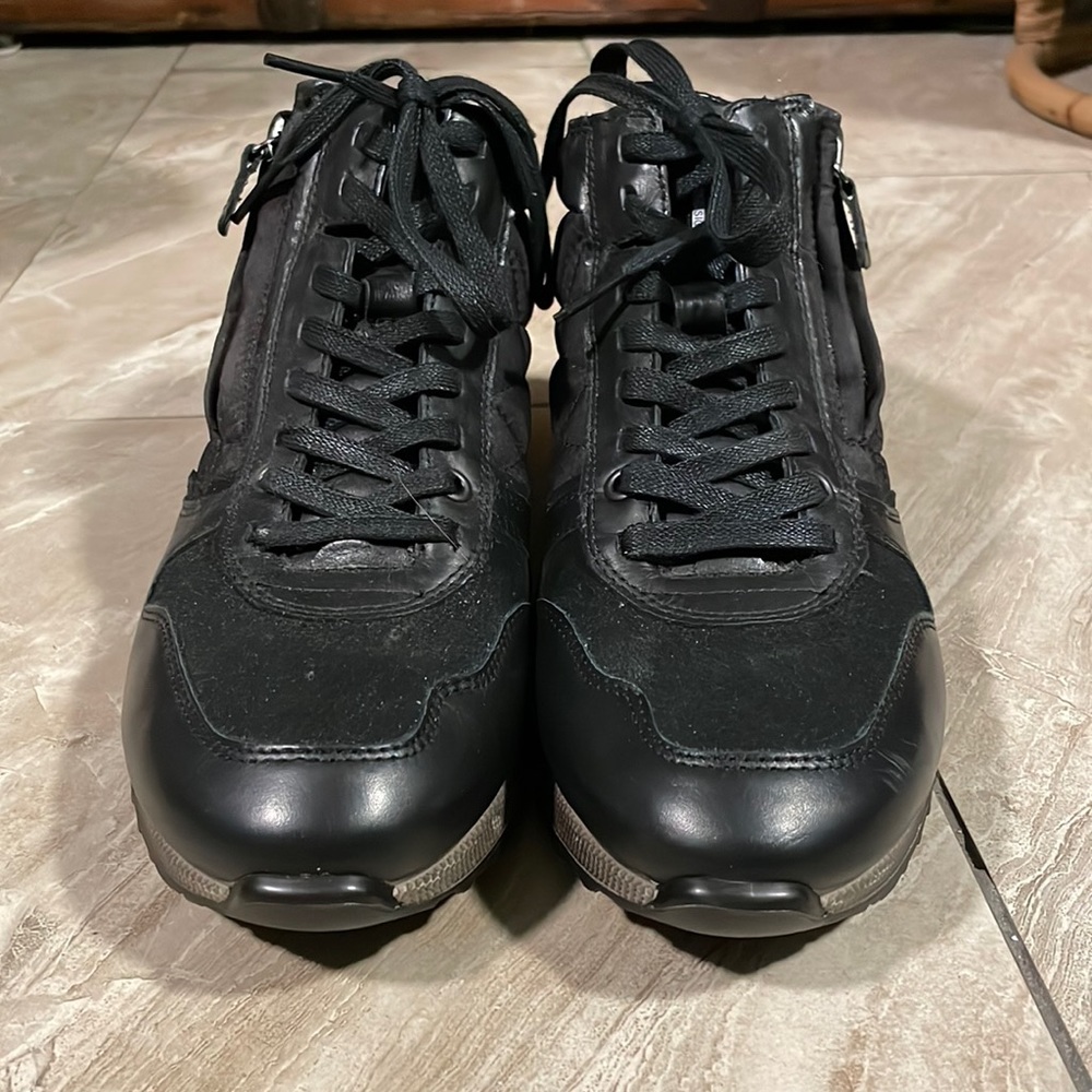 Ecco Soft Leather High Top Sneakers - UK41